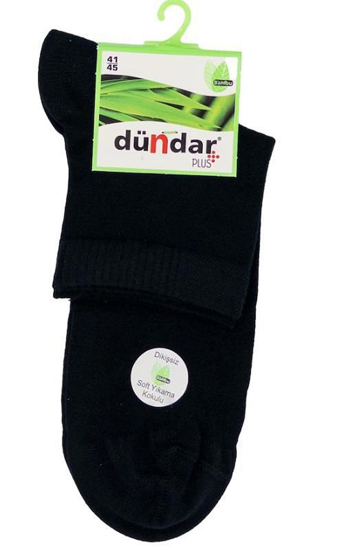 PLUS ERKEK BAMBU KONÇ PATİK SİYAH 6'LI 4131