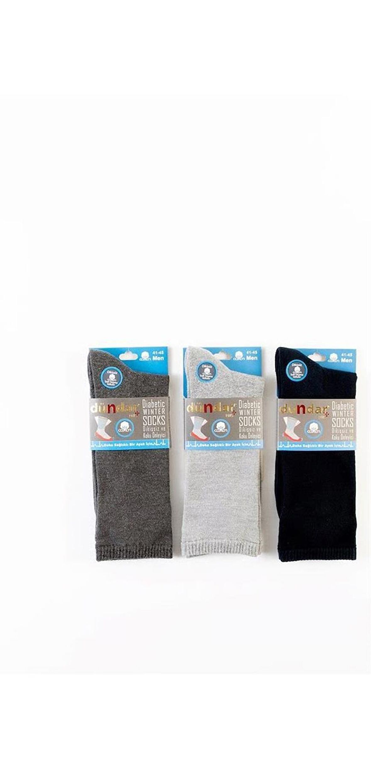 PLUS ERKEK HAVLU COTTON DİYABETİK ASORTİ 6'LI 5053