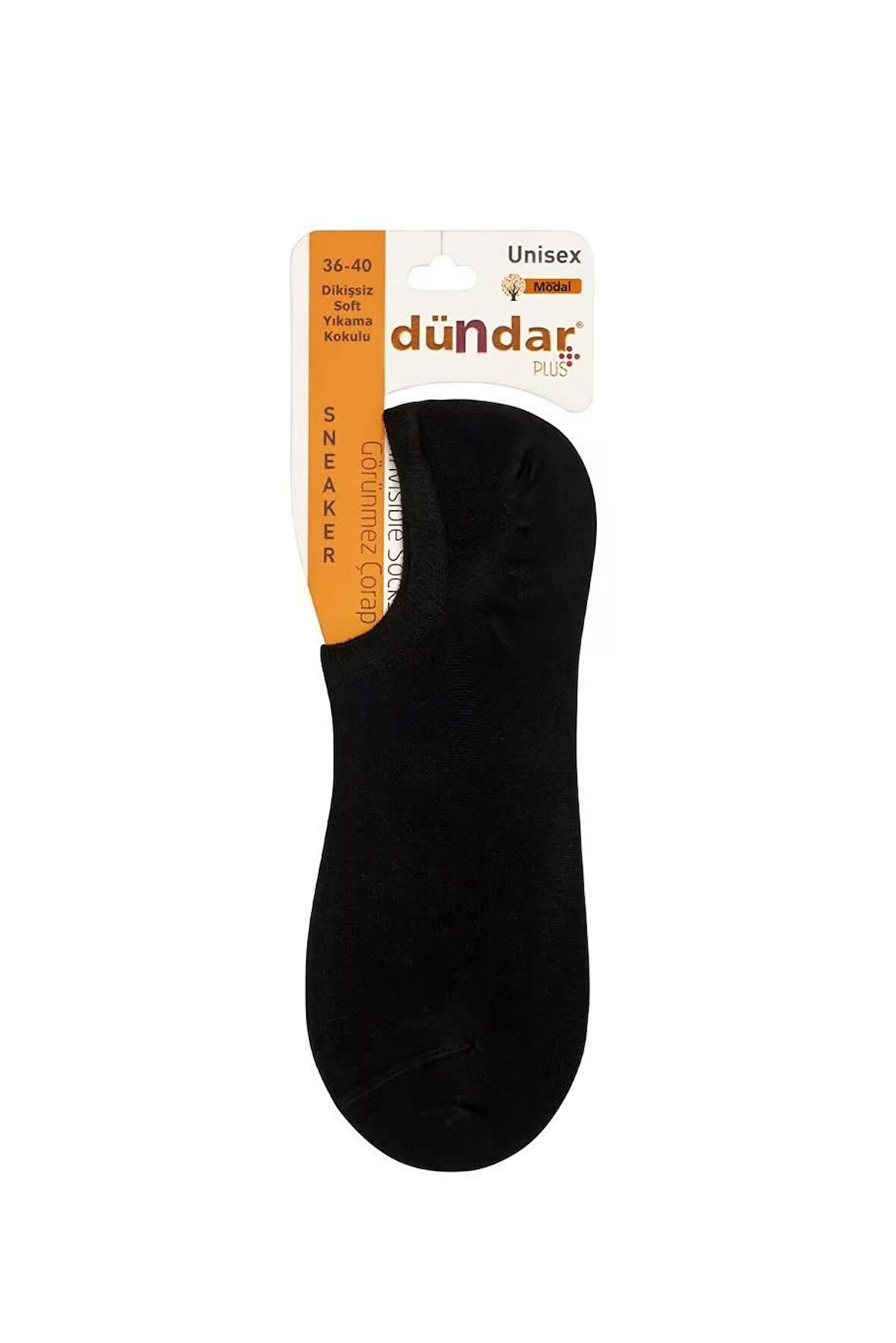 PLUS KADIN MODAL (KOKU YAPMAYAN) SNEAKER SİYAH 6'LI 6876