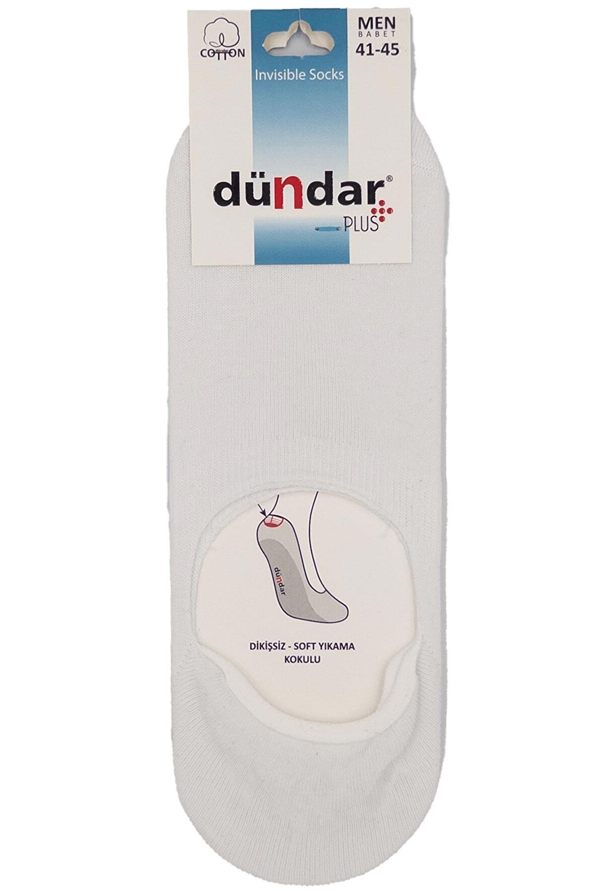 PLUS ERKEK İNCE BABET DİKİŞSİZ BEYAZ 6'LI 8207