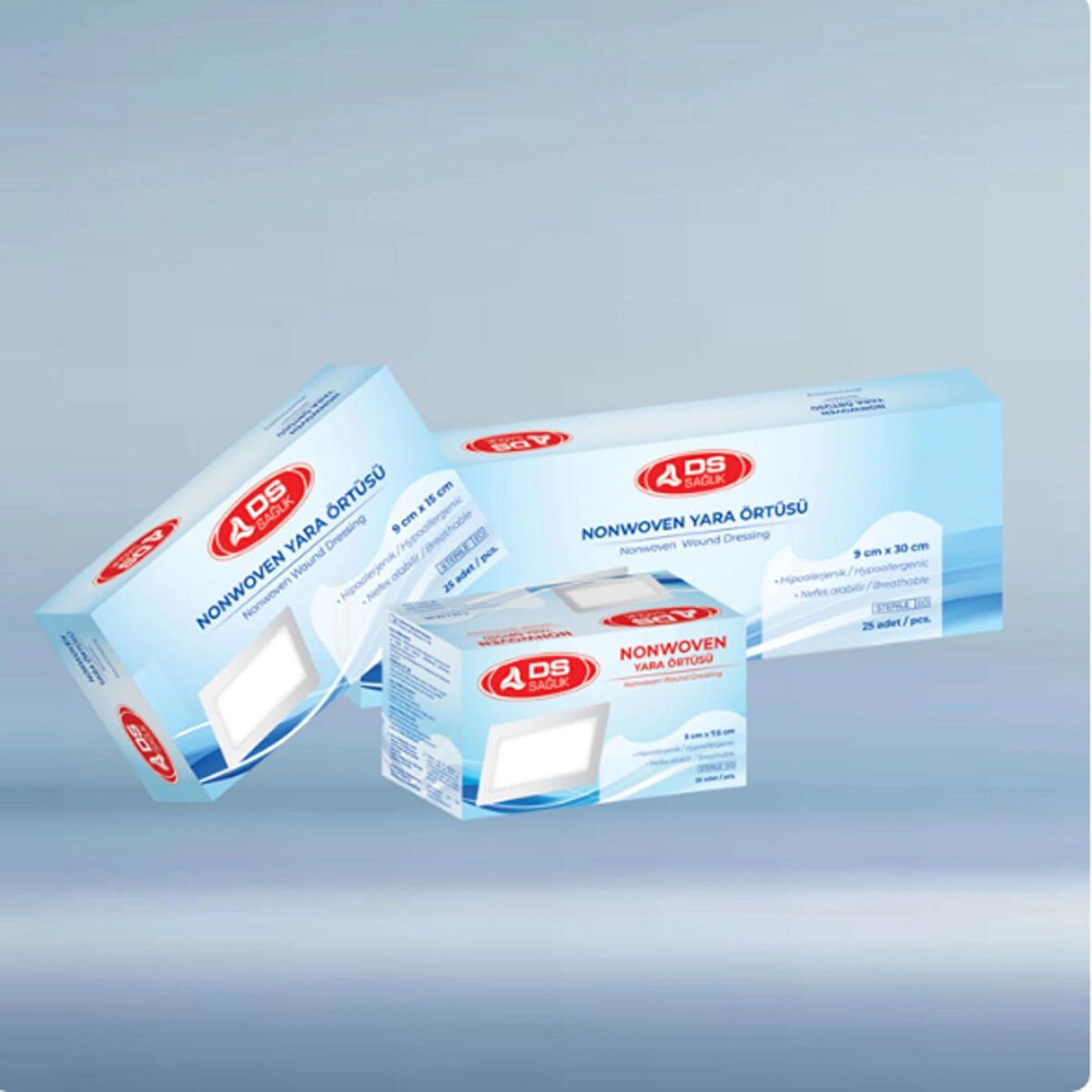 DS Sağlık Nonwoven Yara Örtüsü 9cm x 10cm 10 adet