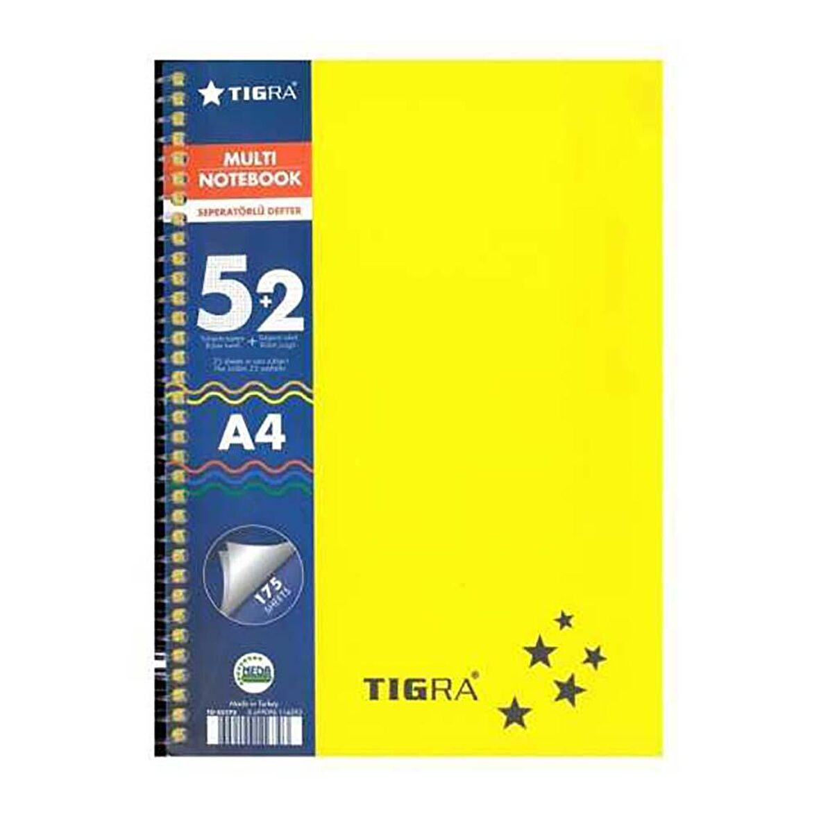 Multi Notebook 5+2 Seperatörlü Defter 175 Yp