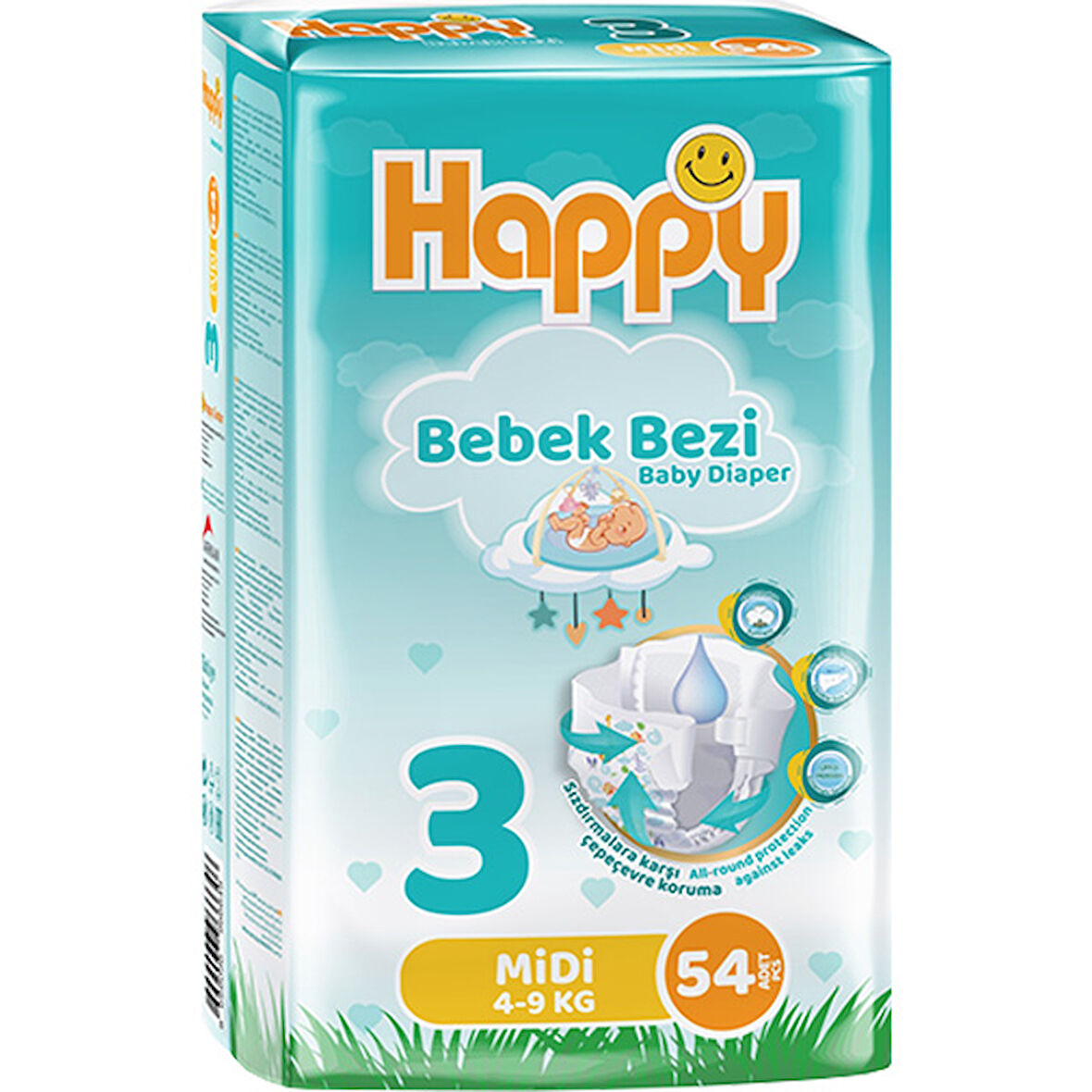 Happy Bebek Bezi Midi 3 No 54 lü