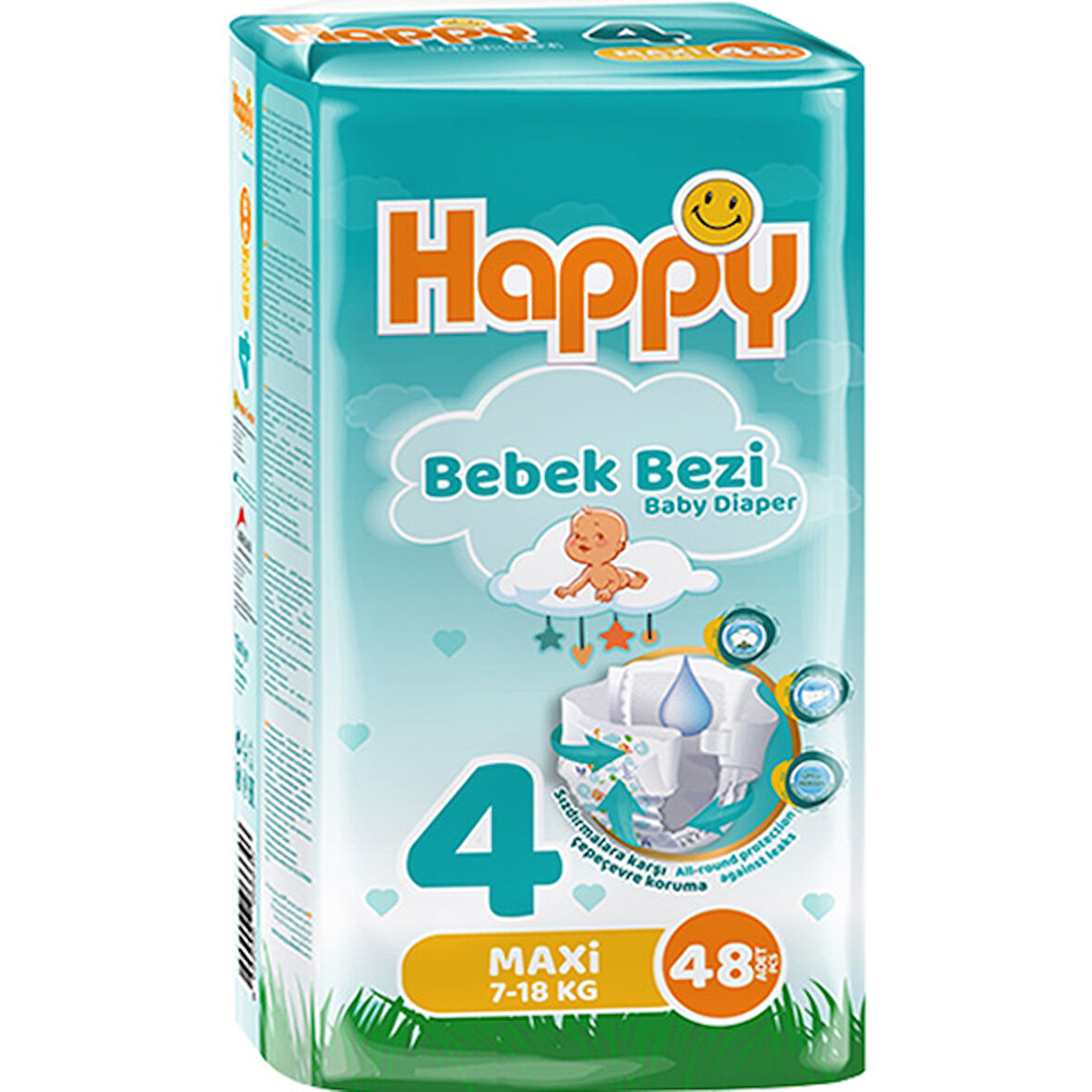 Happy Bebek Bezi Maxi 4 No 48 li