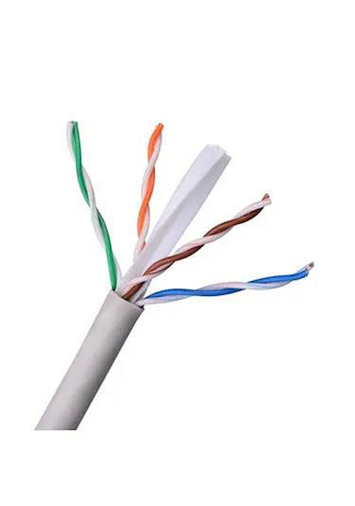 CAT6 GRİ KABLO SL400 U23 U/UTP 4x2x23AWG 100M