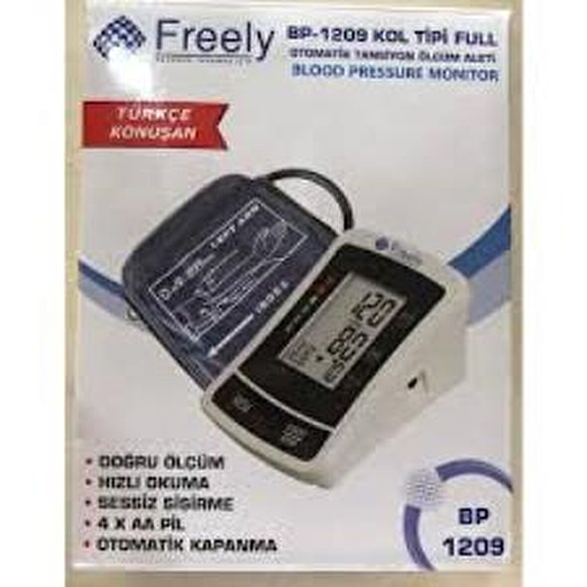 Freely BP 1209 Dijital Koldan Ölçer Konuşan Tansiyon Aleti