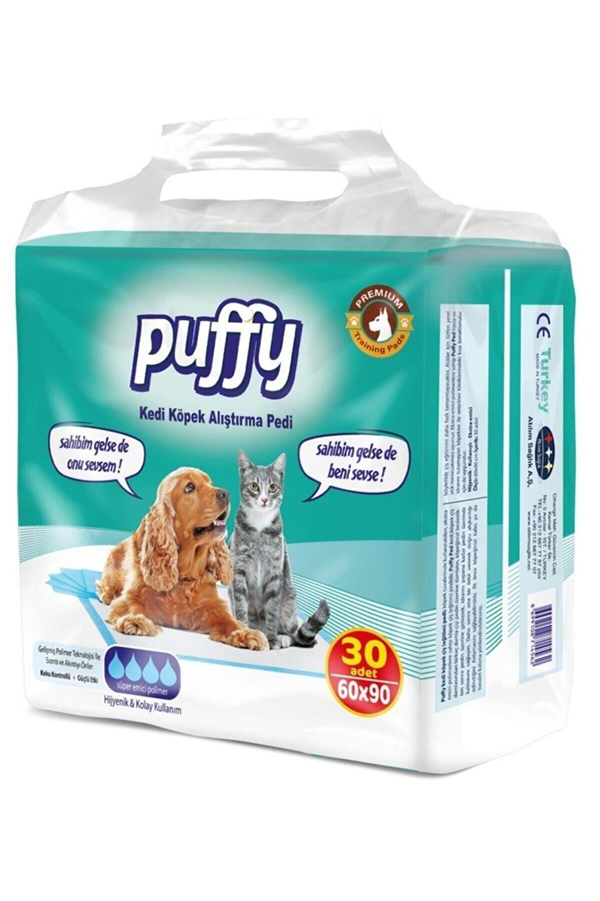 PUFFY KEDİ KÖPEK ÇİŞ PEDİ 30 LU