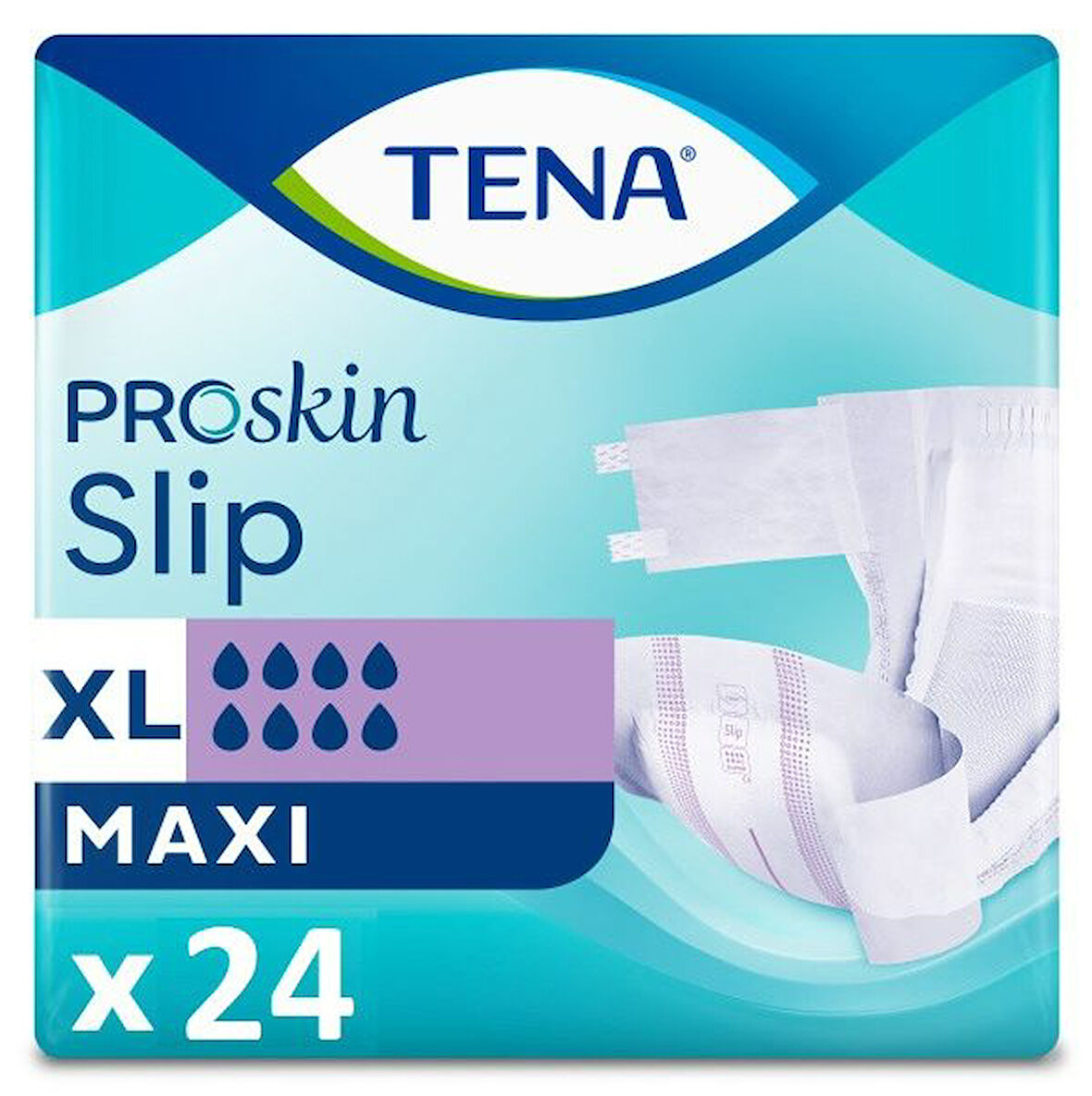 Tena Proskin Slip Maxi 8 damla Xlarge Belbantlı Hasta Bezi 24'lü