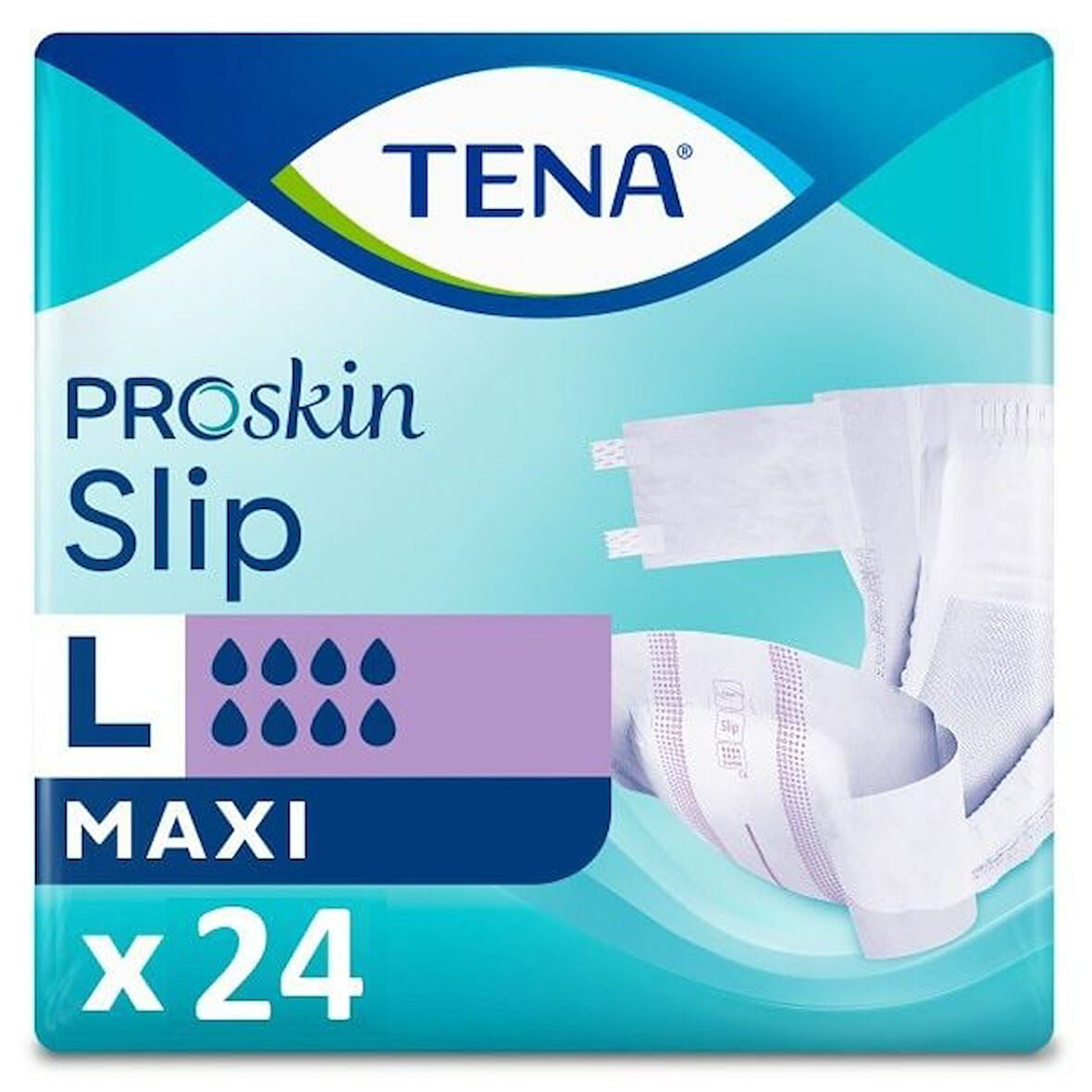 TENA Slip Maxi 8 Damla Bel Bantlı L 24