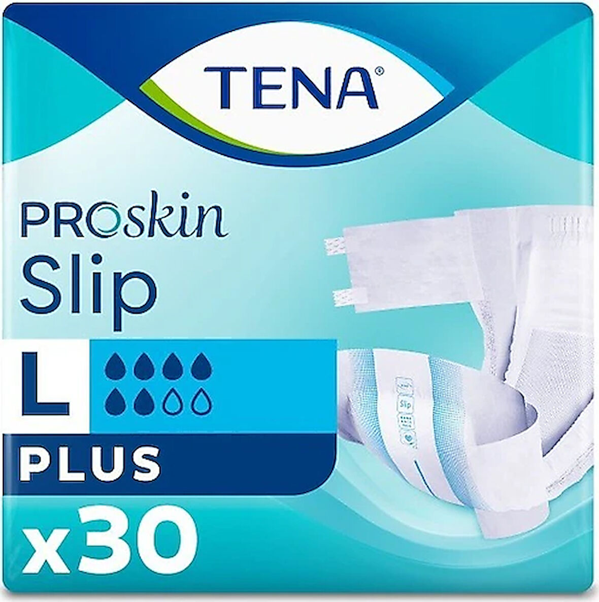 Tena Proskin Slip Plus 6 Damla Büyük Boy (L) 30'lu Hasta Bezi