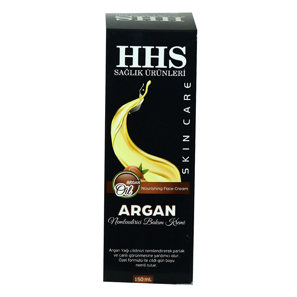 Hhs Argan Karma ve Yağlı Ciltler İçin Su Bazlı Yağsız Nemlendirici Yüz Bakım Kremi 150 ml