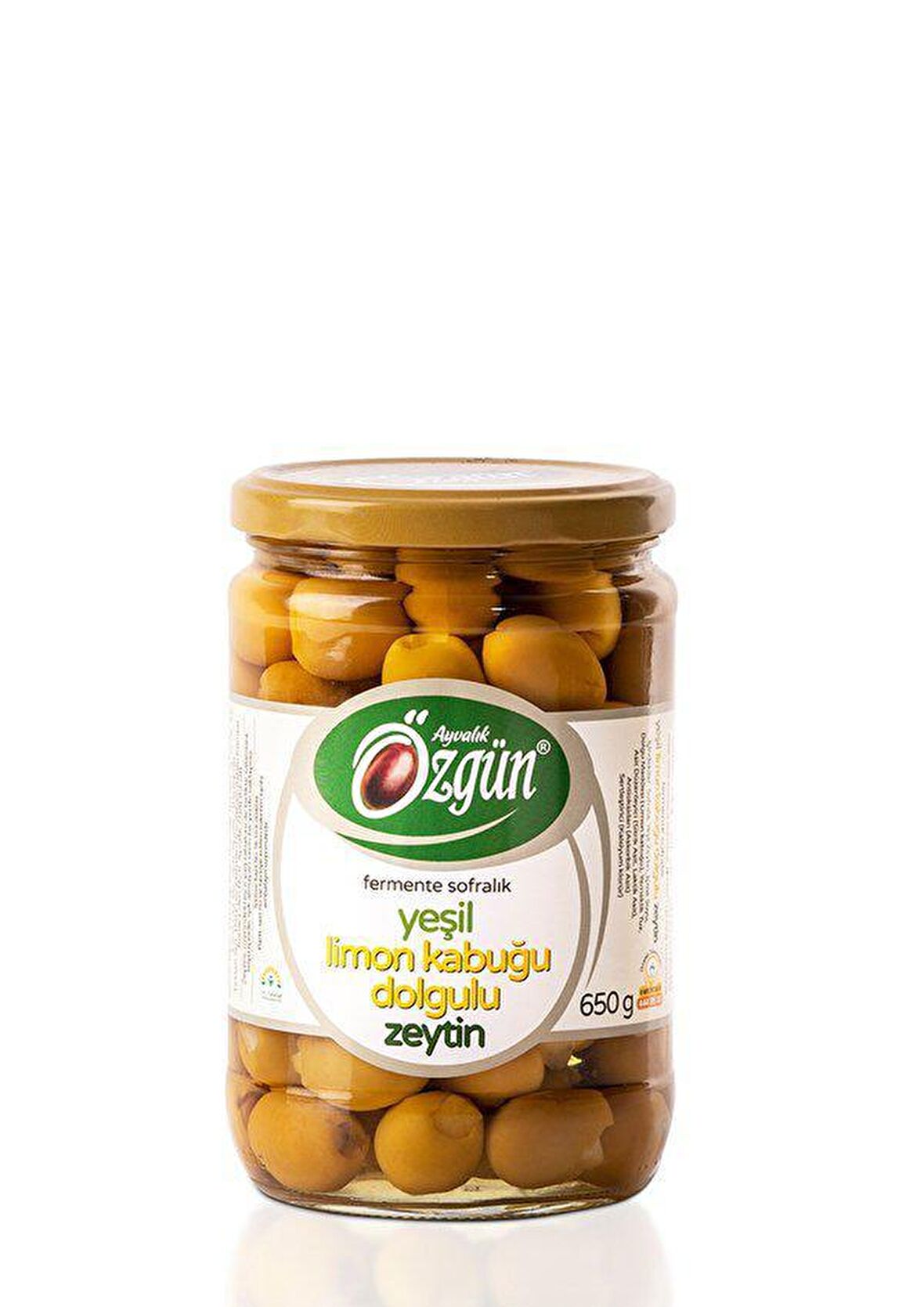 1/2 Lik Cam Kav.Limon Kabuğu Dolgulu Zeytin