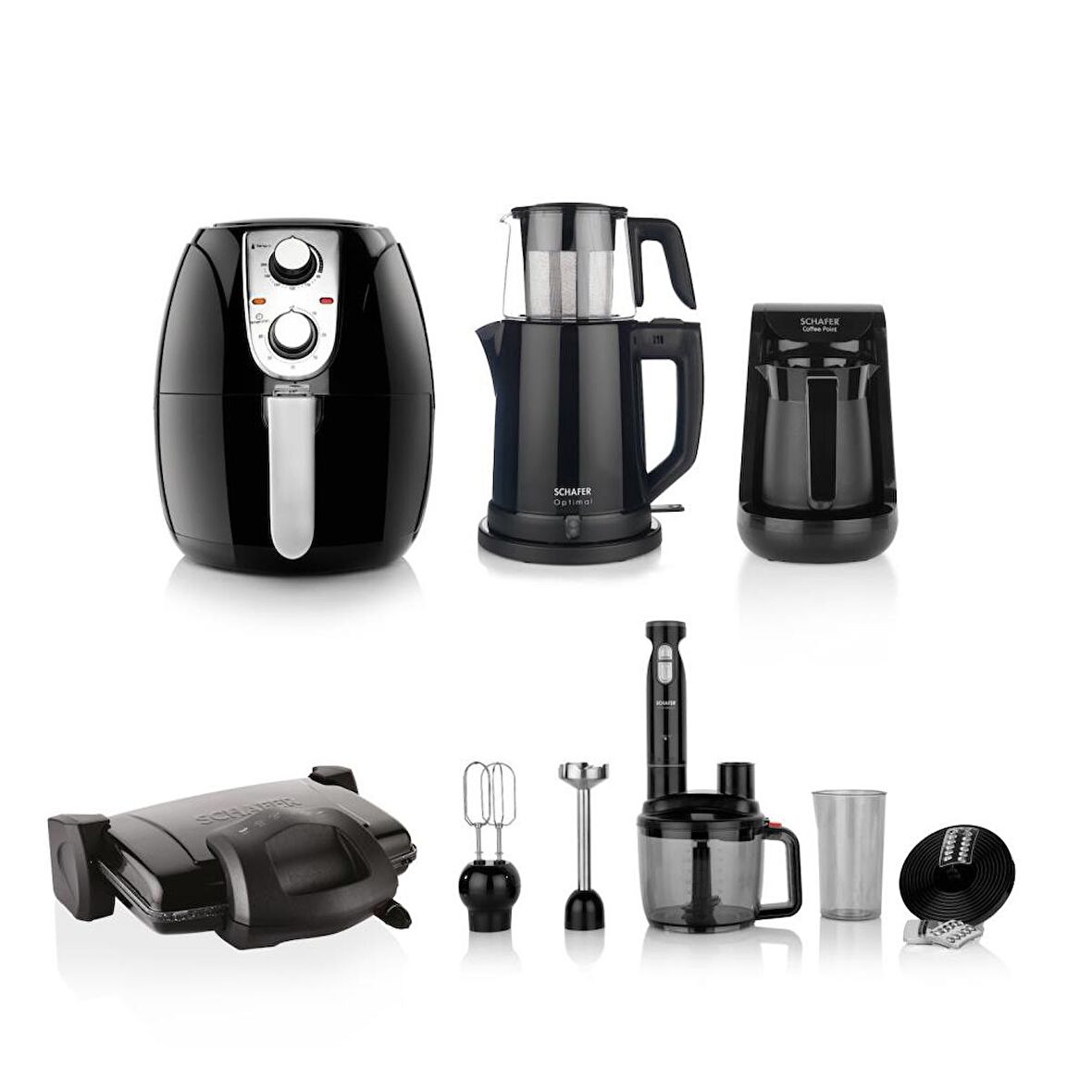 Schafer Muhteşem 5 Li Kea Set-Siyah