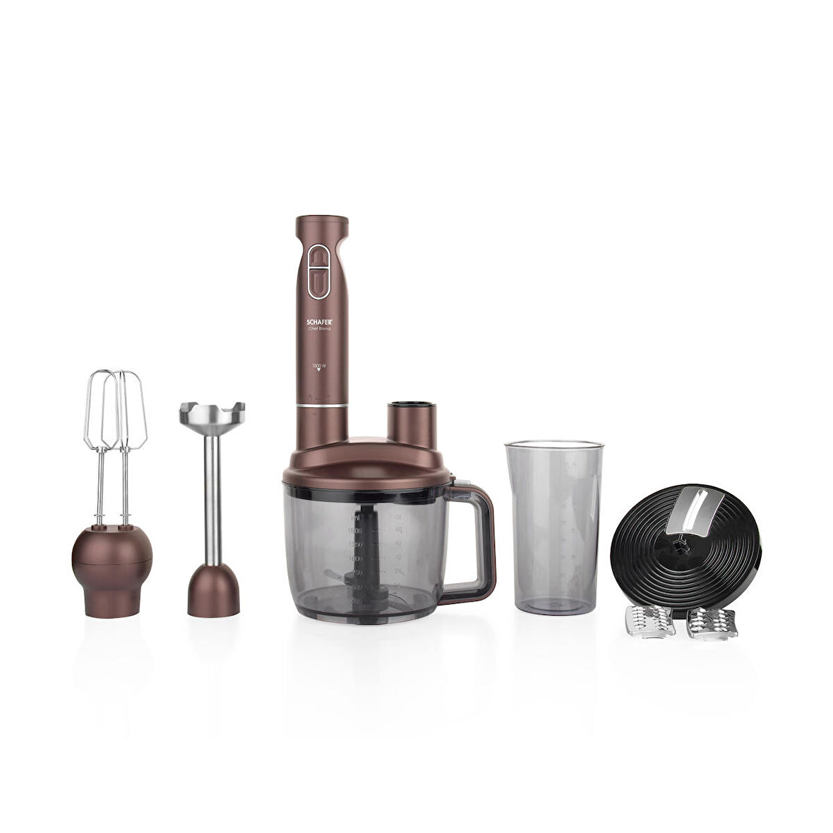 Schafer Chef Blend Mega Blender Set-Kahverengi