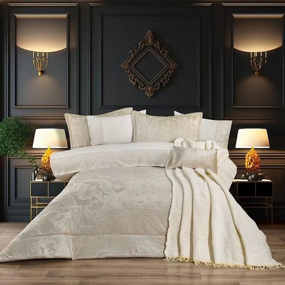 Schafer Home Bolero Çeyiz Seti 11 Parça Gold