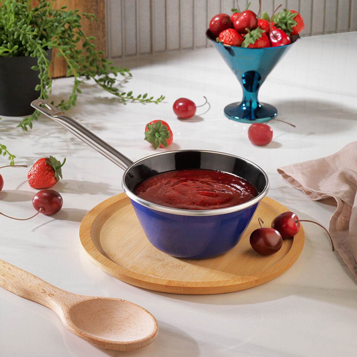 Schafer Komfort Konik Sos Tavası 13 Cm-Lacivert