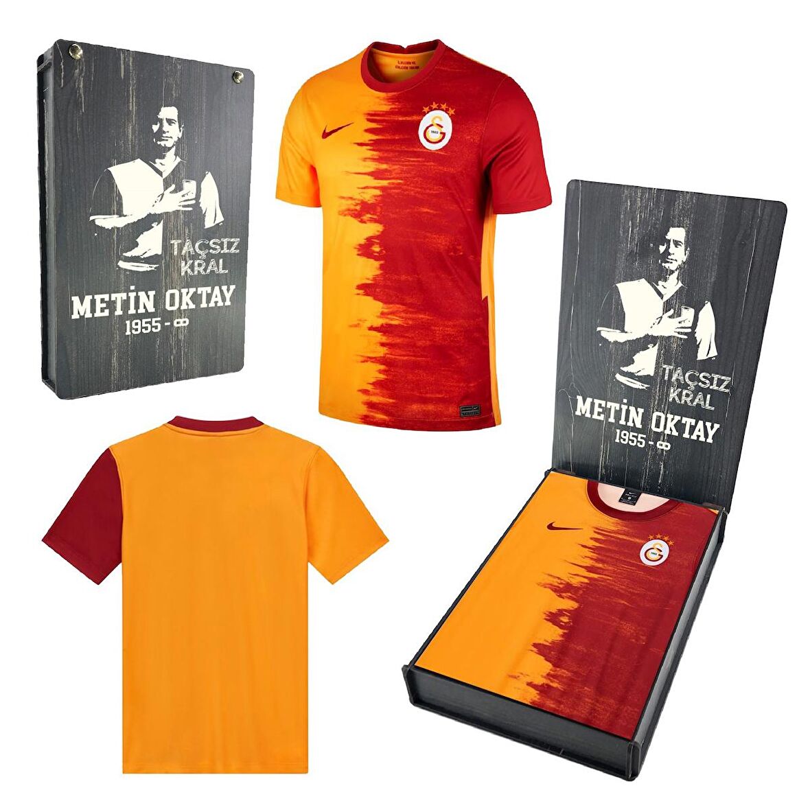 Galatasaray Orijinal Forma 20/21 Metin Oktay Tasarımlı Ahşap Kutulu
