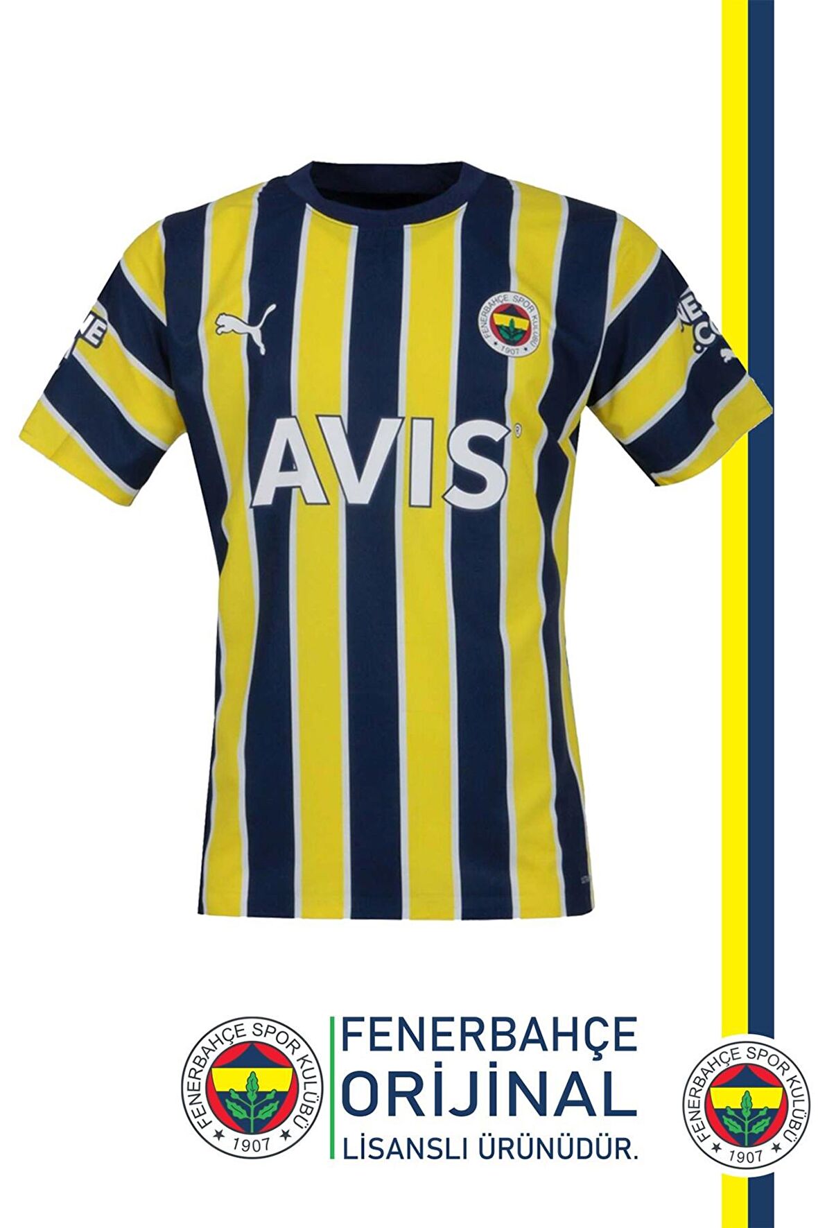 Fenerbahçe Orijinal Lisanslı 2022 Promo Çubuklu Forma