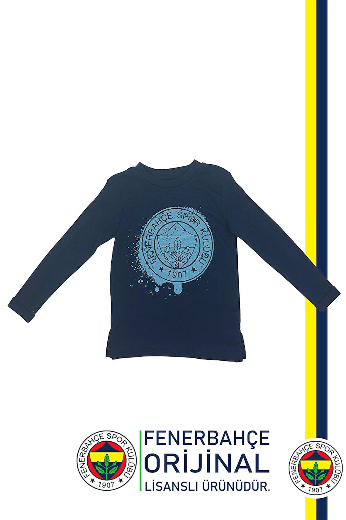 Fenerbahçe Orijinal Lisanslı Yaldızlı Fb Logo Çocuk Sweat