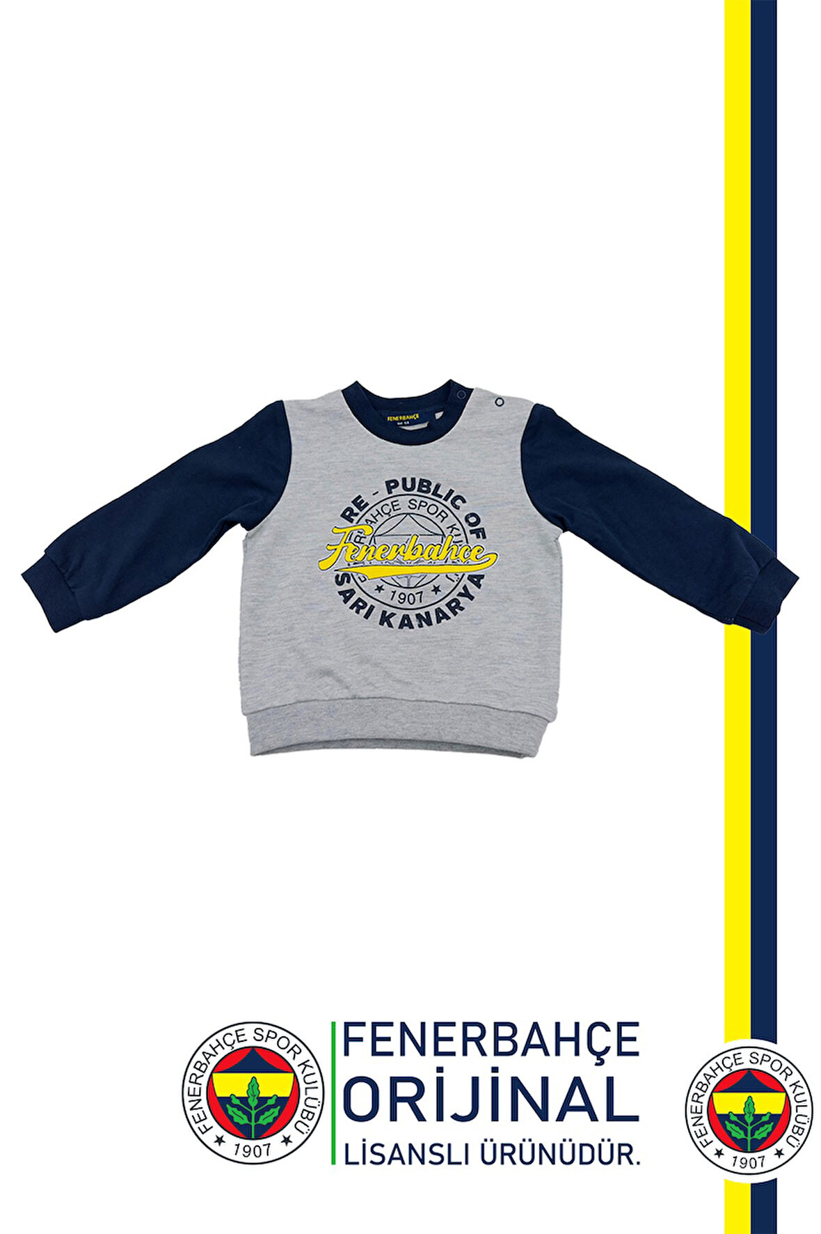 Fenerbahçe Orijinal Lisanslı Lacivert Bebek Sweat Republic Of Fenerbahçe