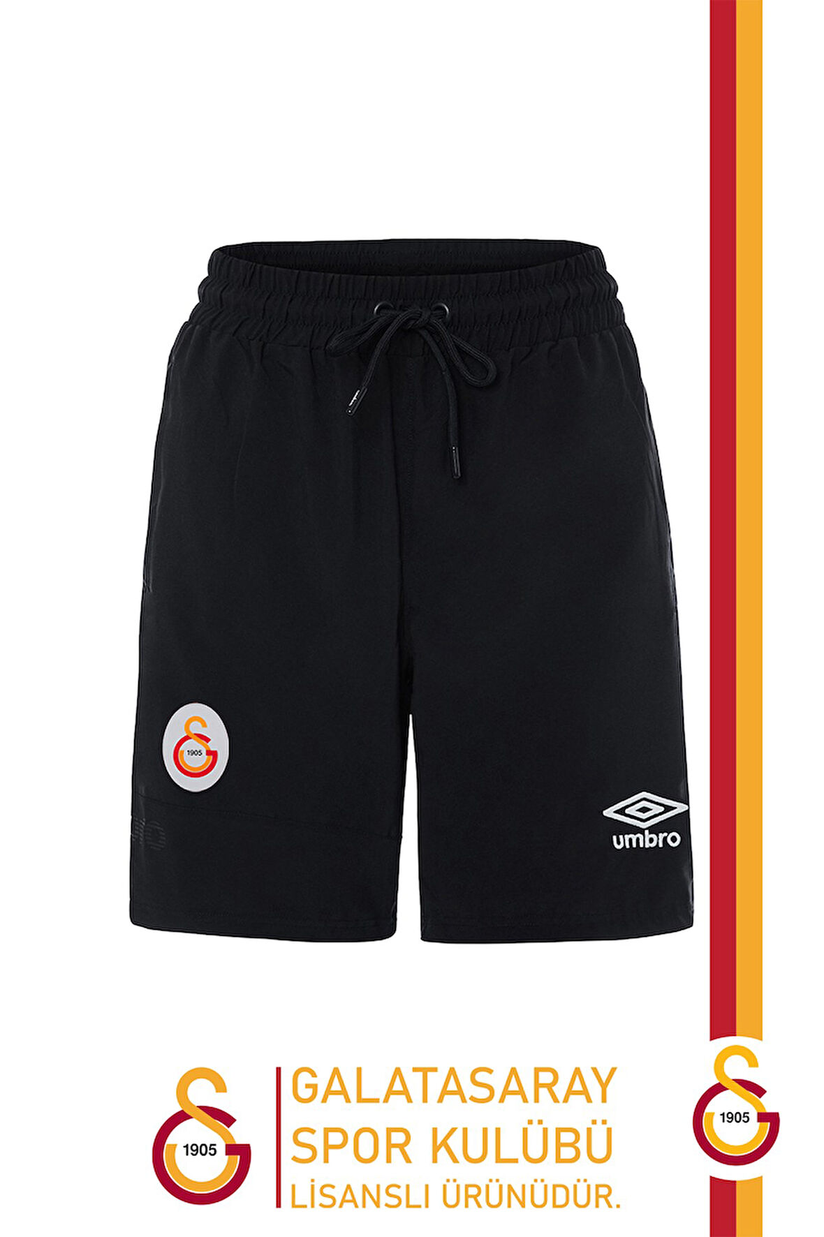 Galatasaray Orijinal Lisanslı Umbro Lastikli Spor Şort