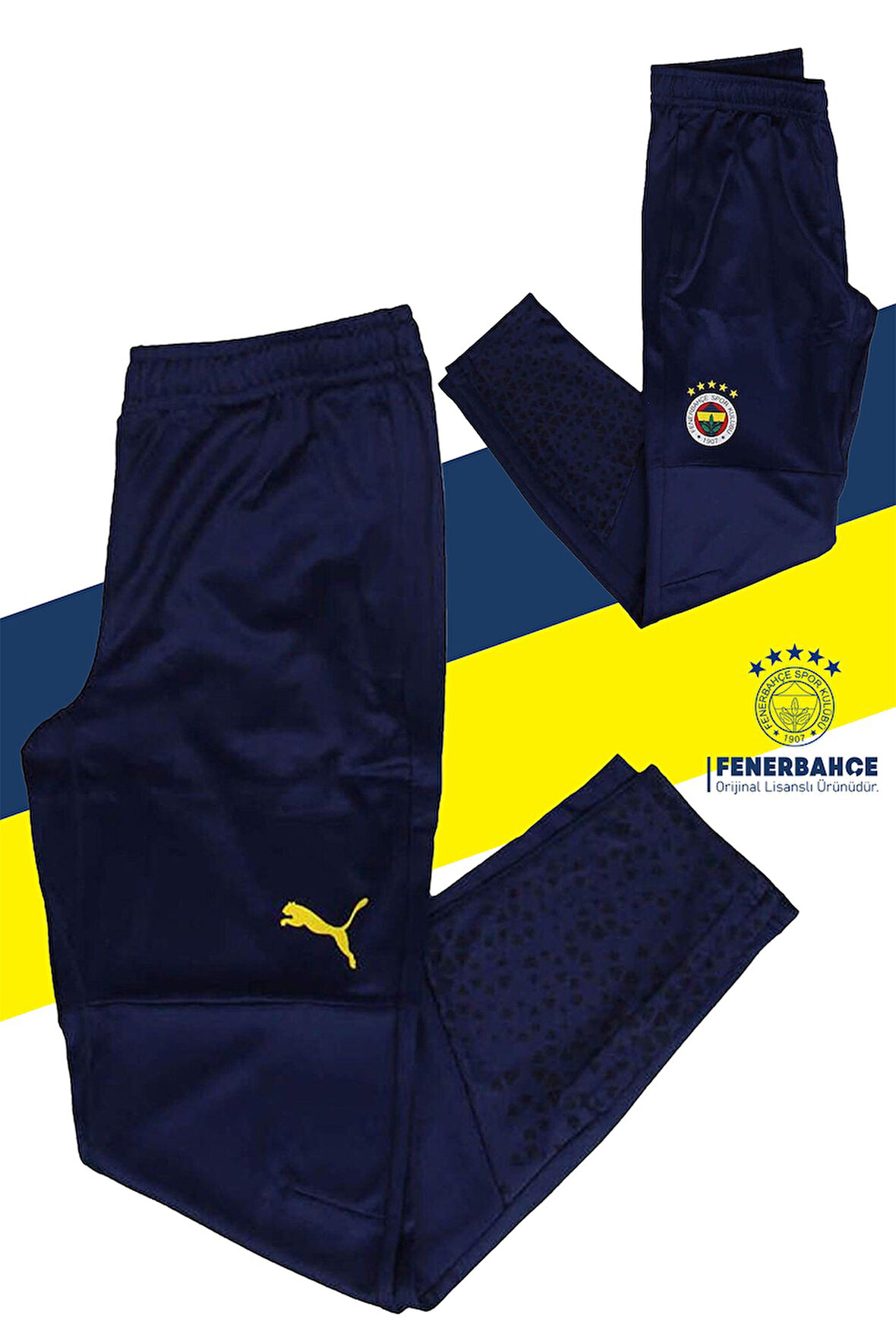 Fenerbahçe Orijinal Lisanslı Rashel Kumaş Lacivert A Takım Eşofman Altı Tek Alt