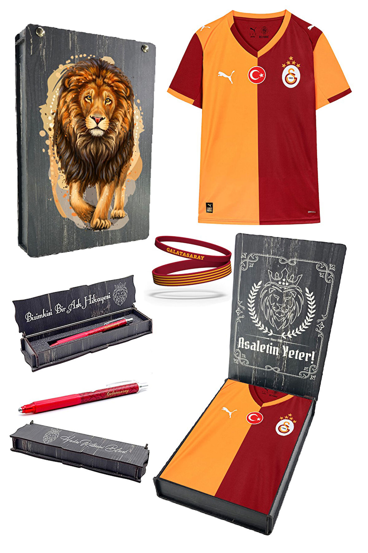 Galatasaray Orijinal Lisanslı 2025/26 Parçalı Yeni Sezon Forma Uçlu Kalem + Bileklik Set 