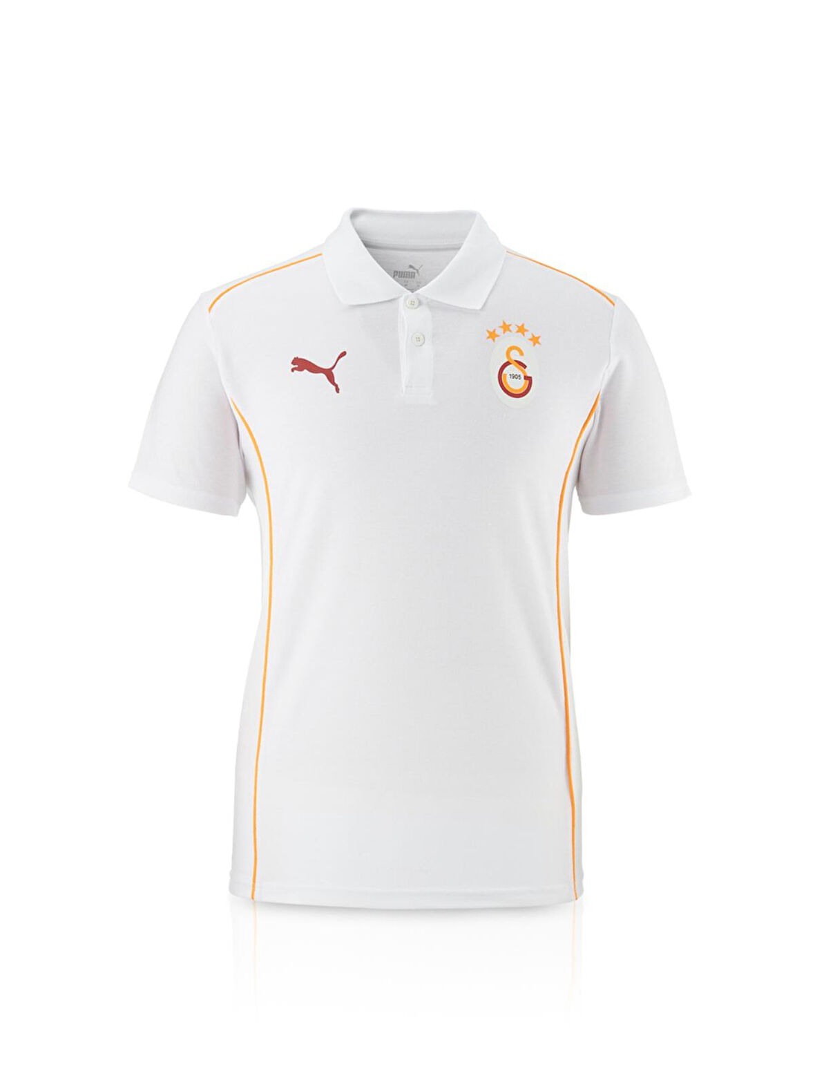 Galatasaray Orijinal Lisanslı Polo Yaka Beyaz Antrenman T-Shirt