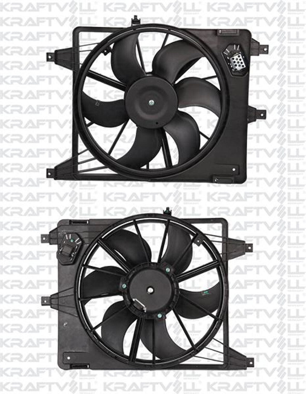 Renault Radyator Fan Motoru Davlumbazlı Logan Sandero 1.4 1.6 -Ac - Kraftvoll 08120009