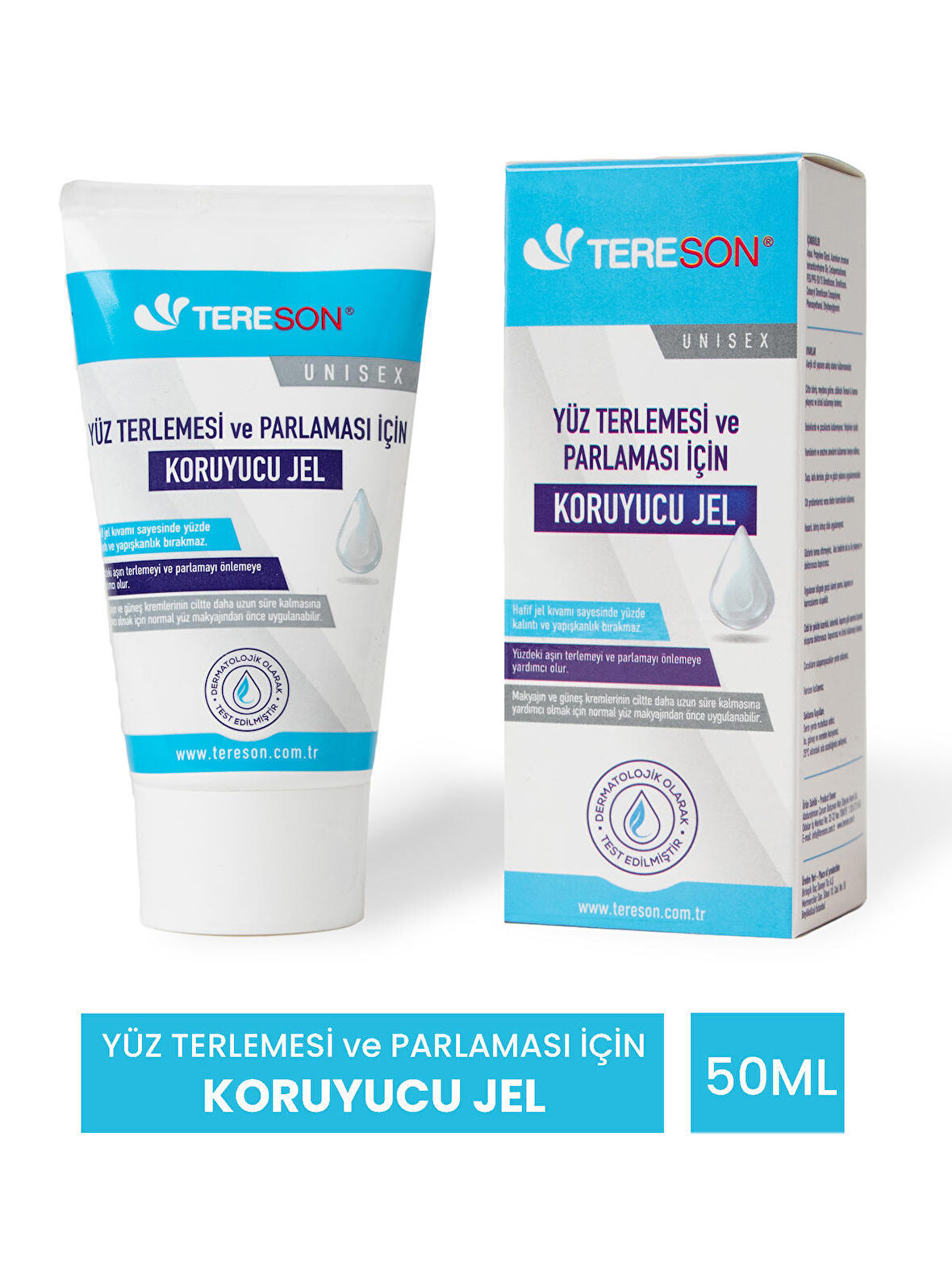 Tereson Yüz Terlemesi Ve Parlaması Için Koruyucu Jel 50 ml