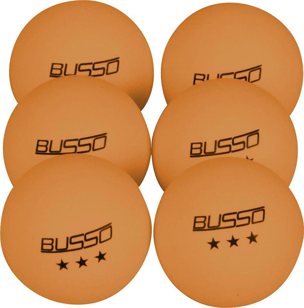 Busso Bs BS23121 Pinpon Topu 6'Lı (Turuncu)