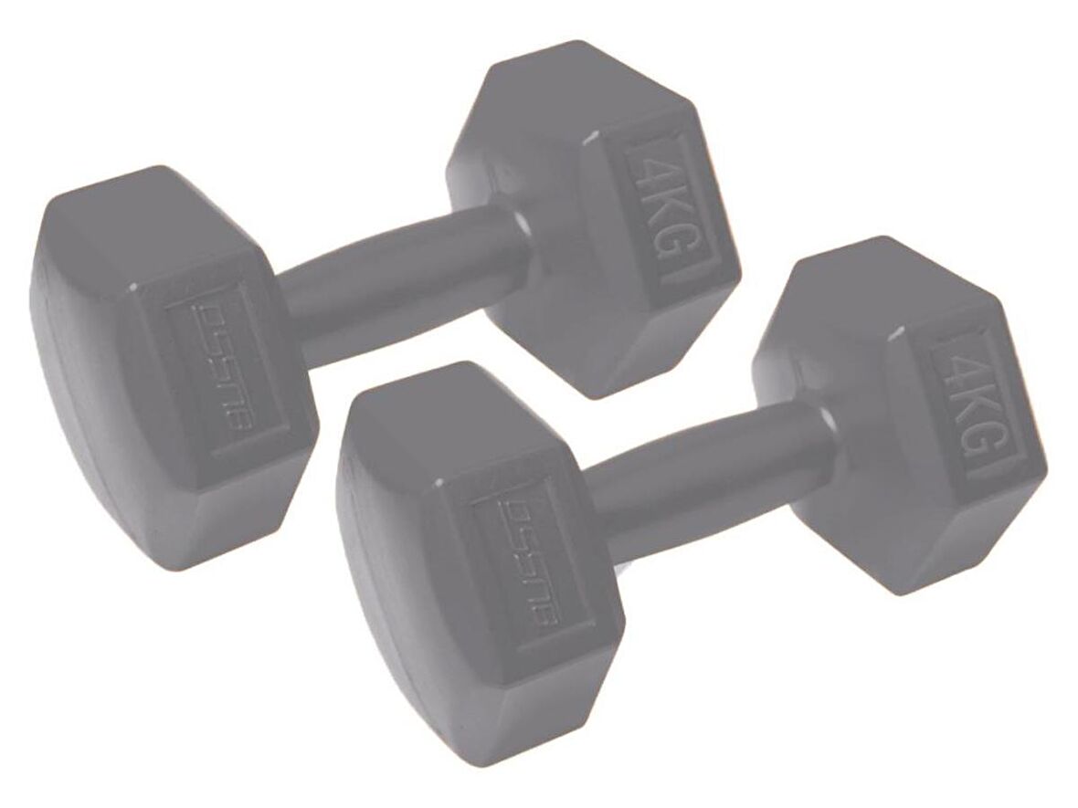 Busso CMT-40 Köşeli Plastik Dambıl Set (4 kg*2 Adet)