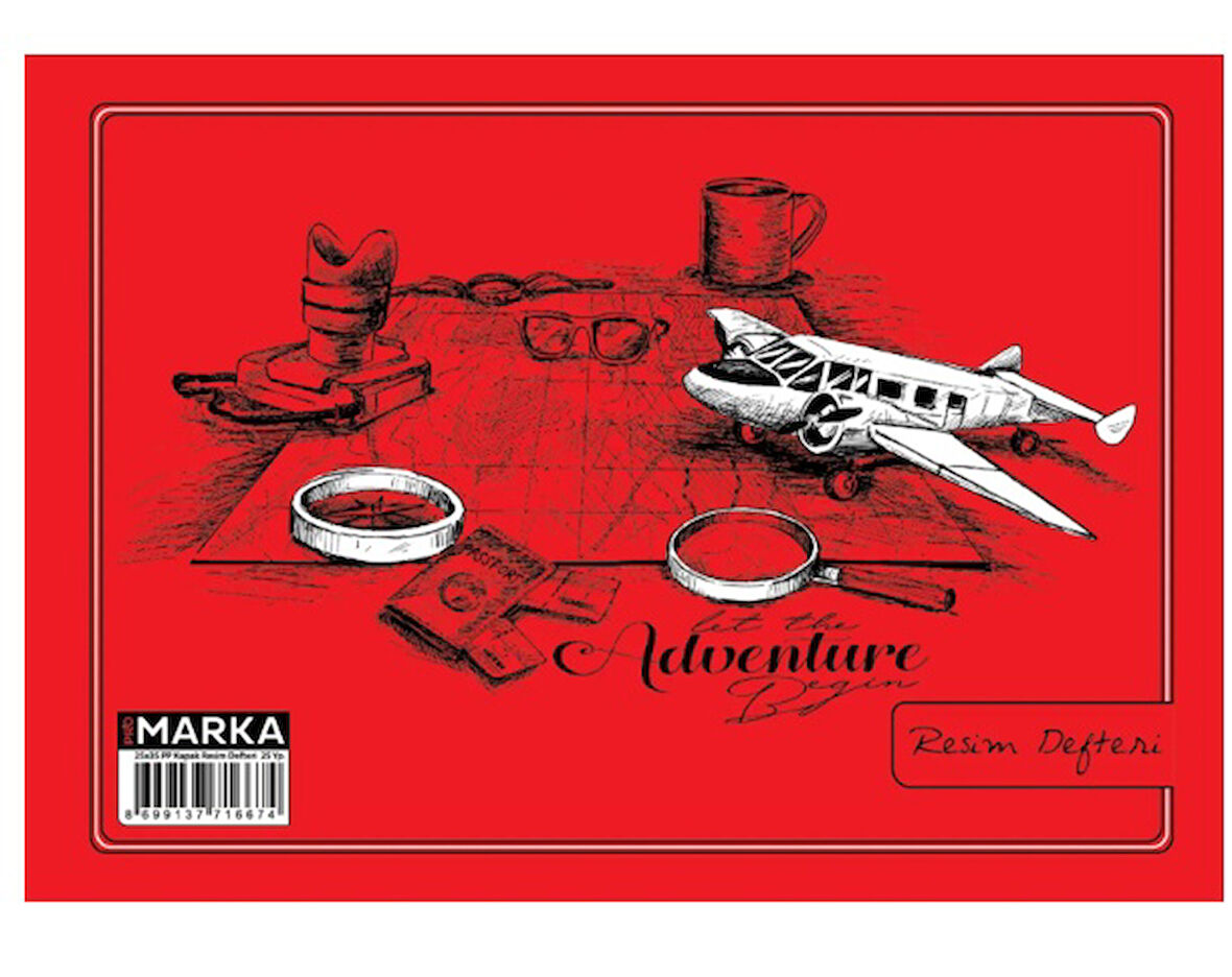 Resim Defteri 35X50 Spiralli Pp Kapak Karışık renk- 1 adet