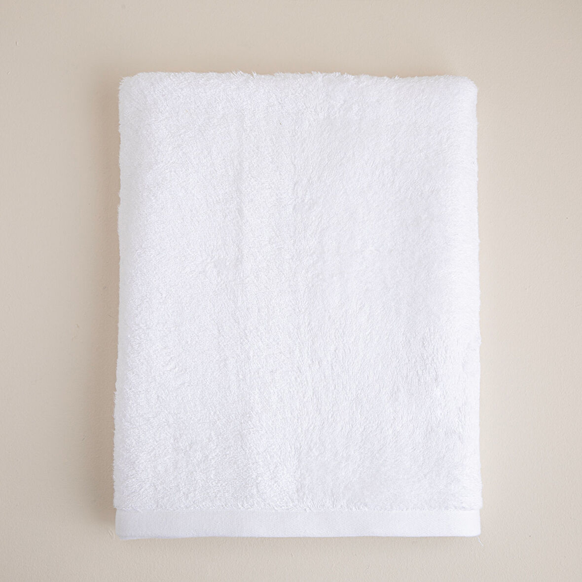 Solid Banyo Havlusu 85x150 cm Beyaz