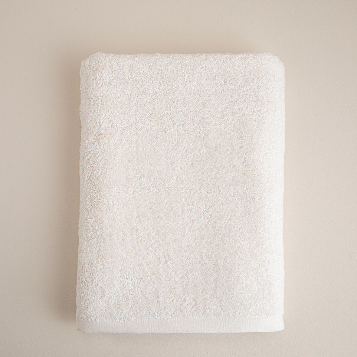 Solid Banyo Havlusu 85x150 cm Ekru