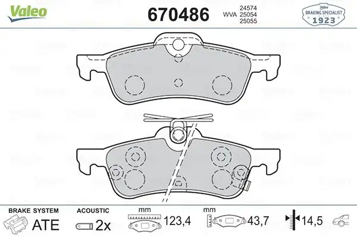 Toyota Arka Fren Balatası Yarıs 1,0vvt I / 1,3 Vvt I / D 4d 01 / 06> Arac Uretim Yeri Fransa Abs LI Honda C - Valeo 670486