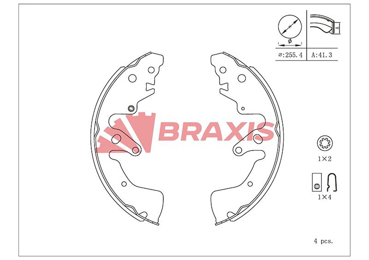 Suzukı Fren Balatası Arka Pabuc Suzukı Grand Vitara 01-> - Braxıs Ac0225