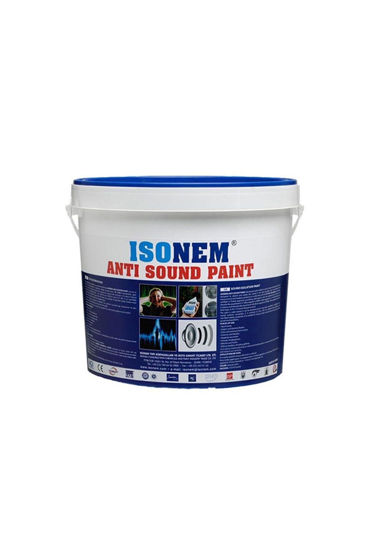 Isonem Antisound Ses Yalıtım Boyası 5 lt Beyaz