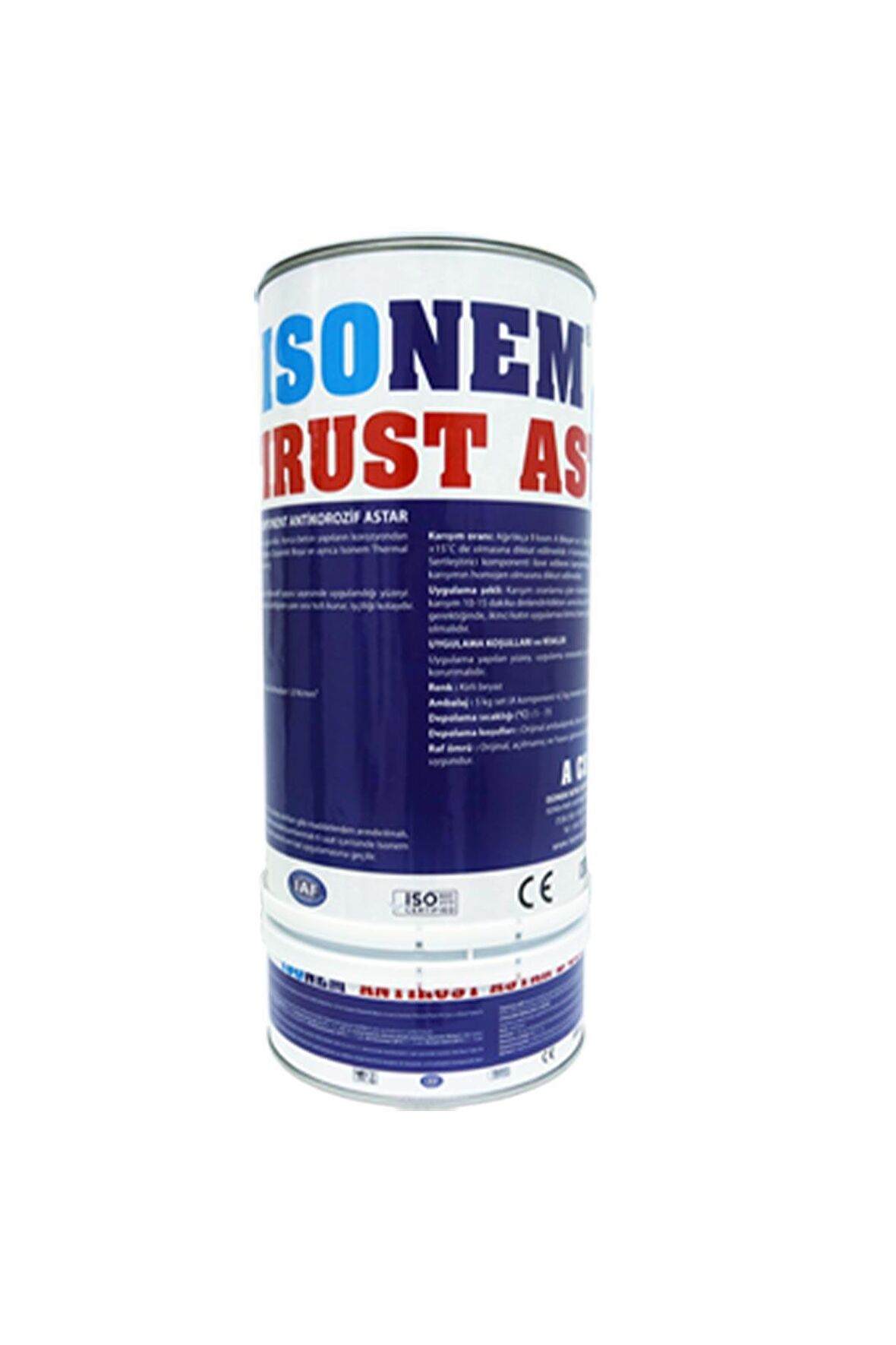 Isonem Anti Rust Çift Bileşenli Metal Astarı 5 kg