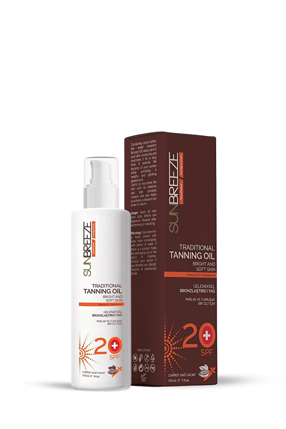 Sunbreeze Bronzlaştırıcı 20 Spf 150 ml