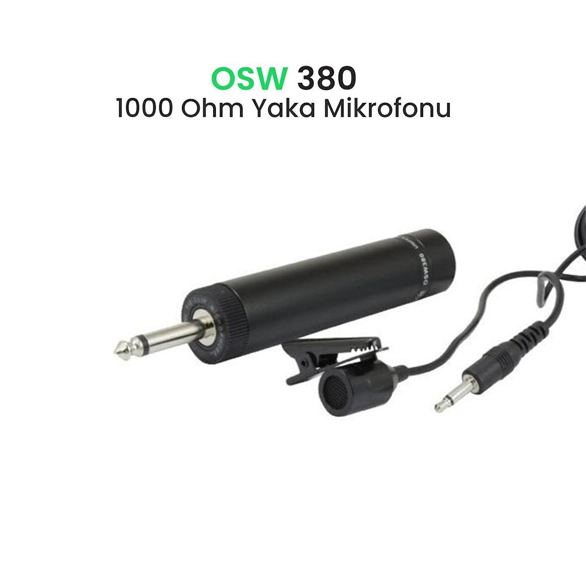 Osawa Osw-380 1000 Ohm 5 Metre Dinamik Kablolu Yaka Mikrofonu