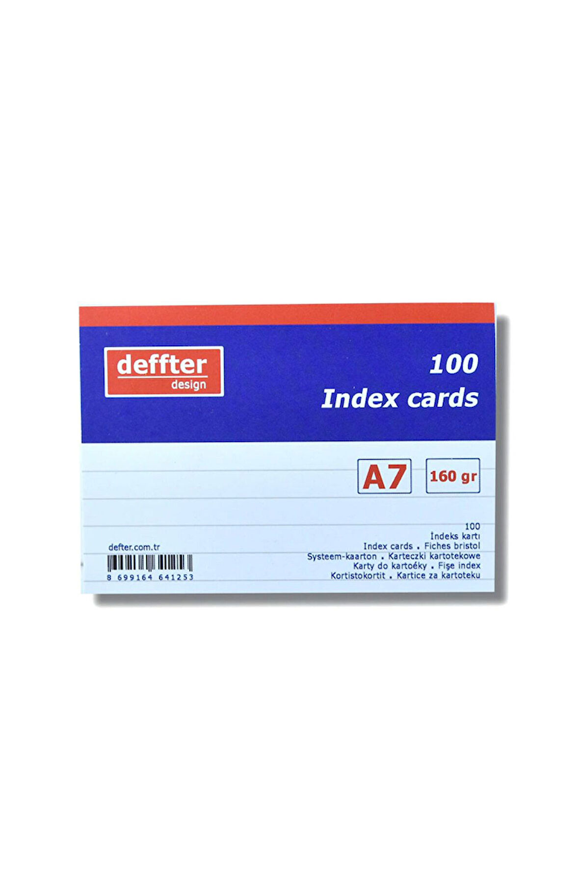 İndex Kartı A7 Beyaz Çizgili 64125-3