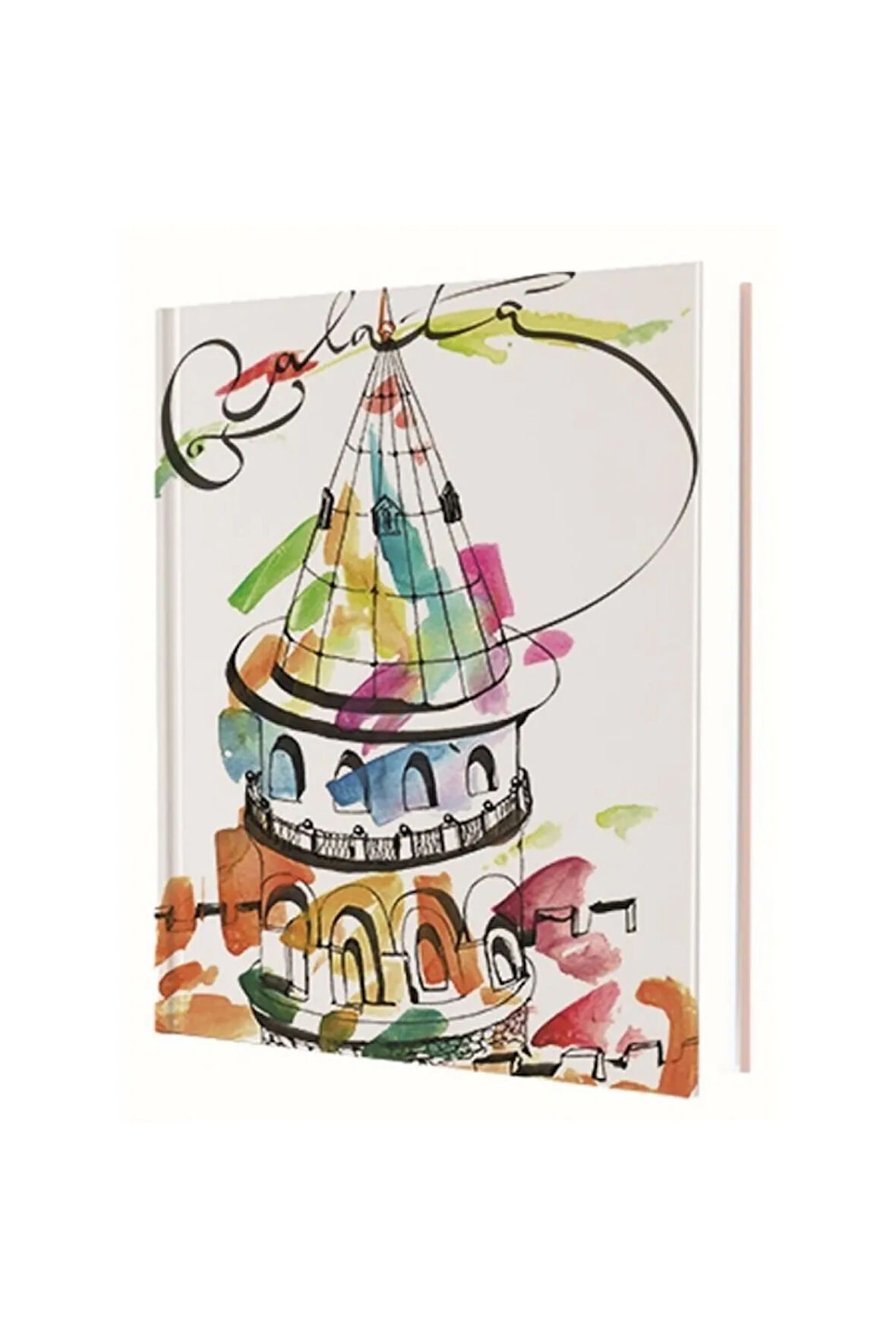 Fantastıc Istanbul / Galata Tower 14x20 Sert Kapak 96 Yp. Çizgili Defter