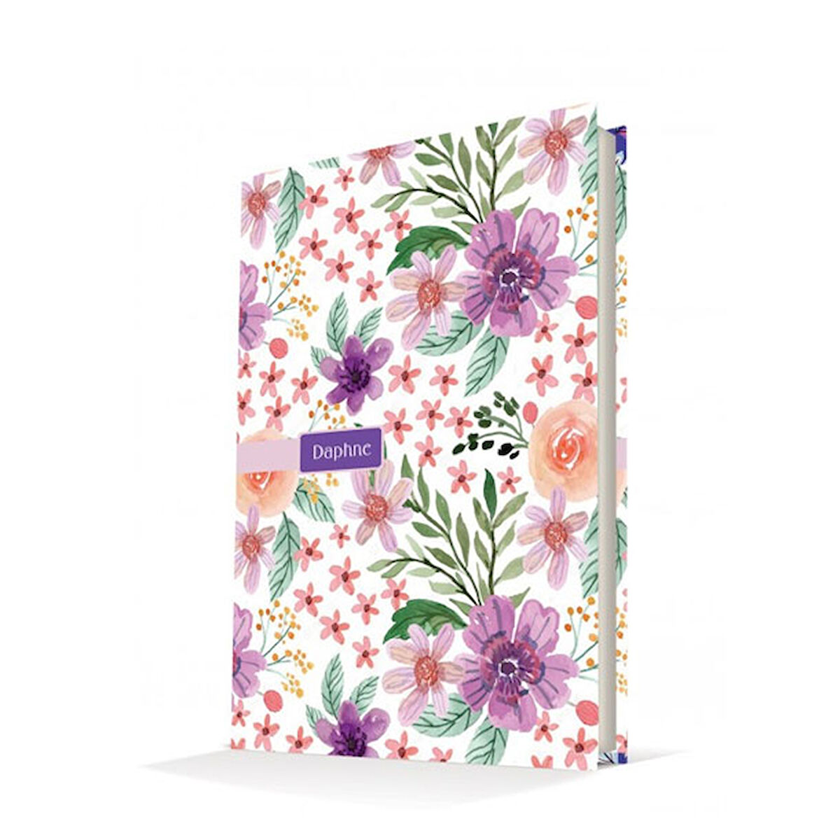 Deffter Daphne Purple Spring Sert Kapak Çizgili Defter 64522-0