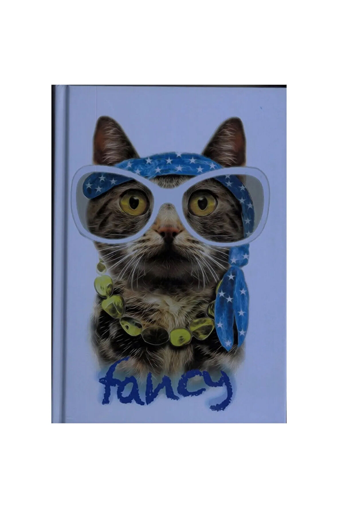 Anımals / Fancy Cat Sert Kapak A5 Çizgili Defter 96 Yp