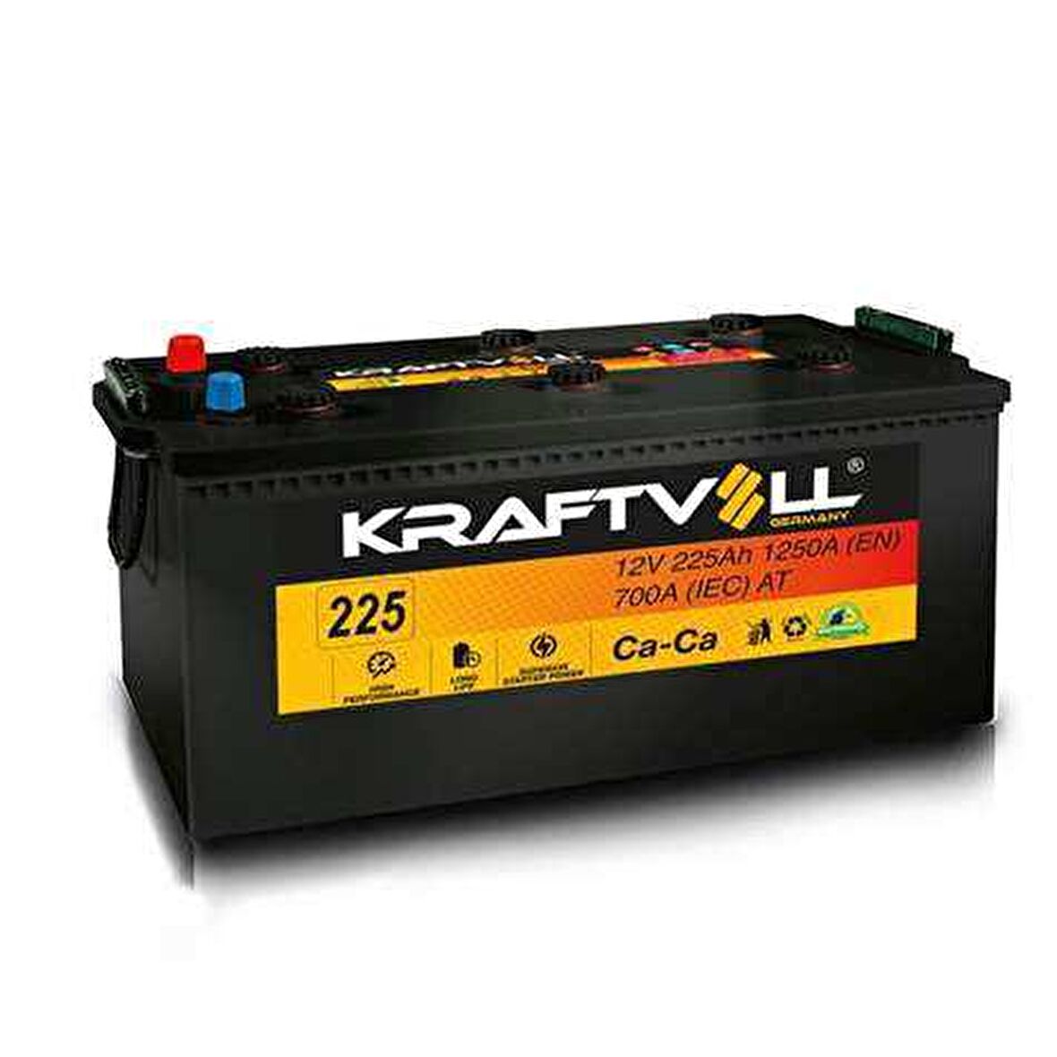 AKU 12V 225 AH C 518×279×240 - KRAFTVOLL 18020008