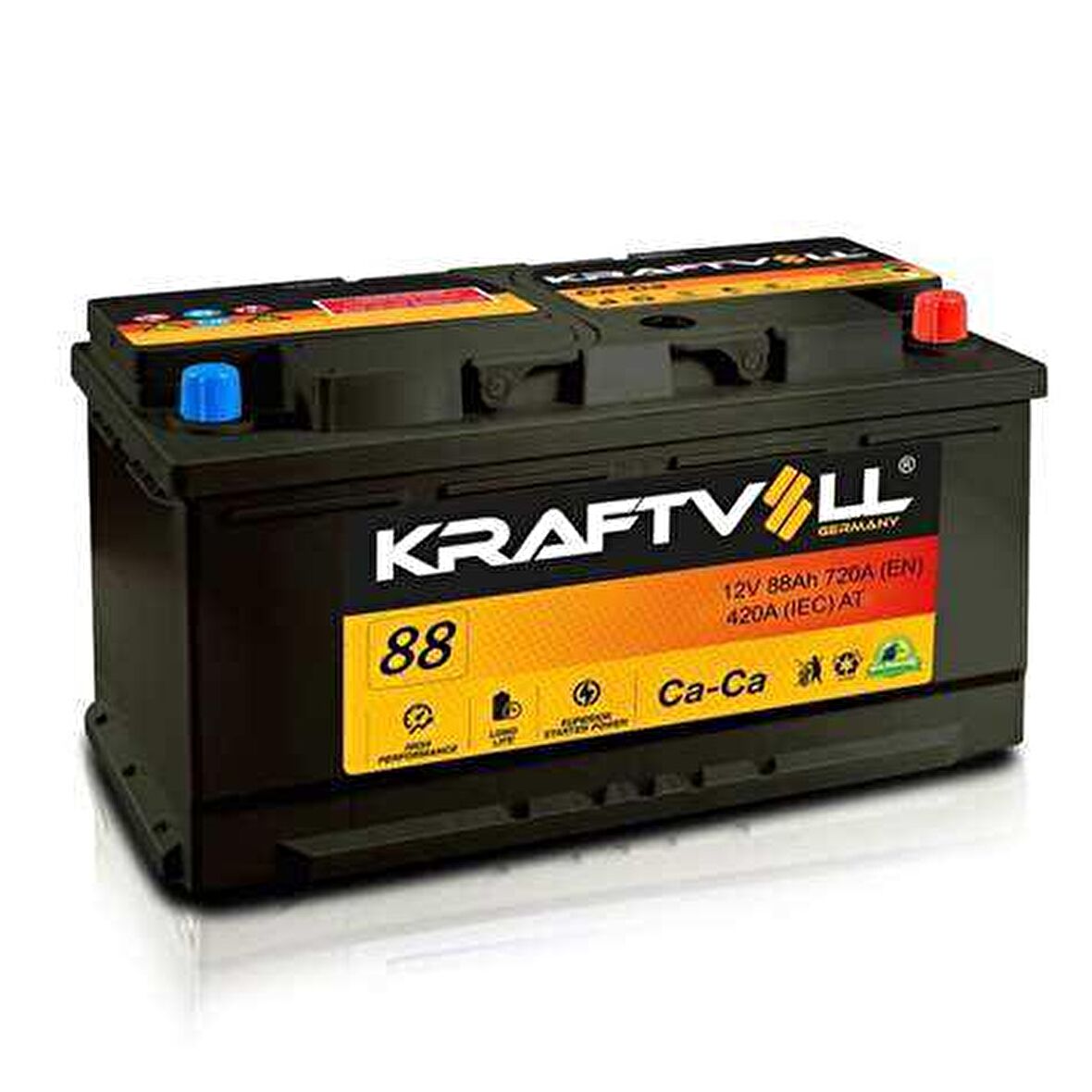 AKU 12V 88 AH L5 353×175×190 TAM KAPALI - KRAFTVOLL 18010018