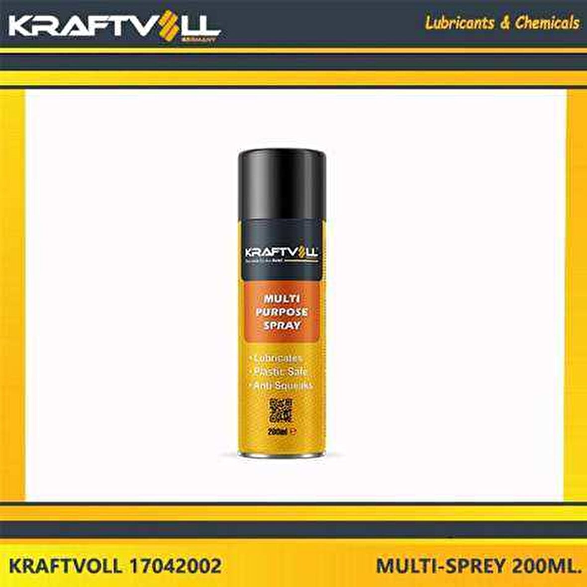 COK AMACLI YAGLAYICI KORUYUCU SPREY 200ML. WD-40 MUADILI - KRAFTVOLL 17042002