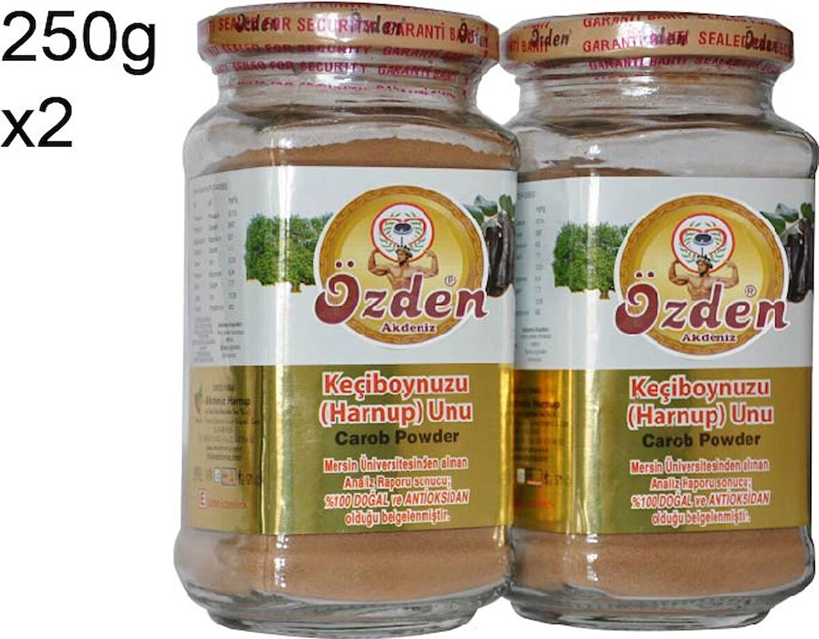 ÖZDEN AKDENİZ HARNUP- 2 adet Keçiboynuzu (HARNUP) Unu 250g - Carob Powder