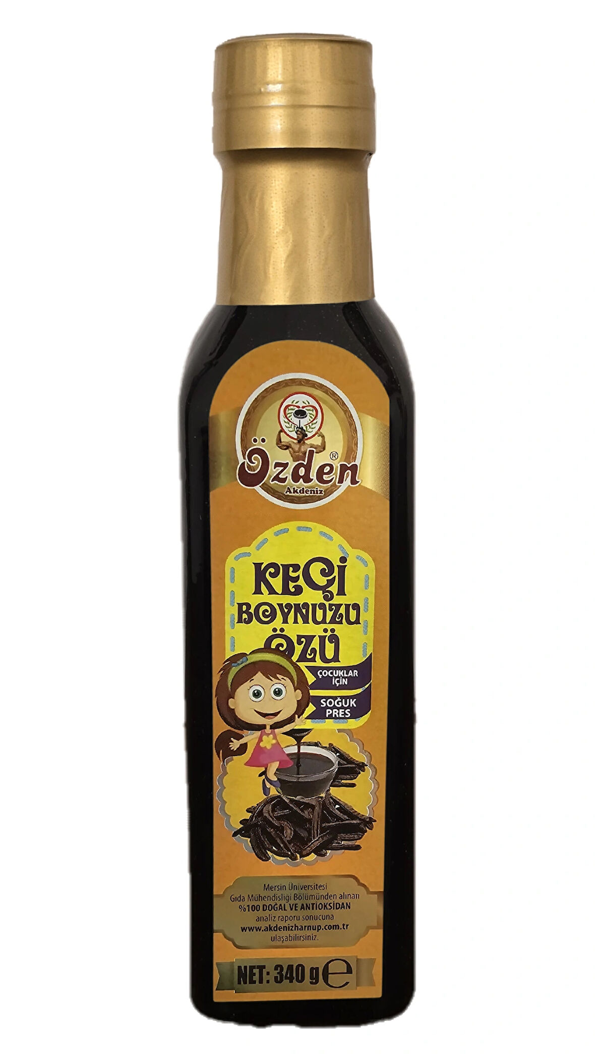 ÖZDEN Akdeniz Harnup Keçiboynuzu (HARNUP) Özü 340g Kız Çocuk Için Turuncu - Carob Extract For Girls